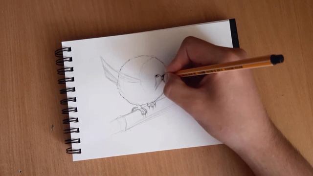 РИСУНОК ПТИЦЫ | усатая синица | SPEEDPAINT смотреть онлайн