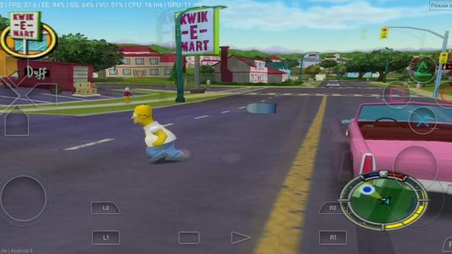 DamonPS2 тест игры Simpsons The Hit & Run смотреть онлайн