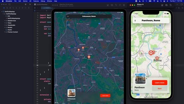 SwiftUI App Tutorial with MVVM and MapKit | SwiftUI Map App #0 смотреть онлайн