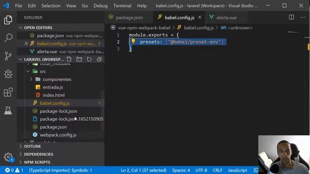 Vue Node, Webpack (Dev Server), NPM, Babel - micro proyecto | 11 смотреть онлайн