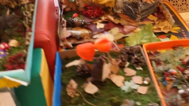 Осенняя выставка поделок из природного материала 2017 год смотреть онлайн