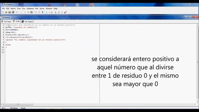 Algoritmo que determina si un número es un entero positivo | Pseudocódigo, Perl y MatLab смотреть онлайн