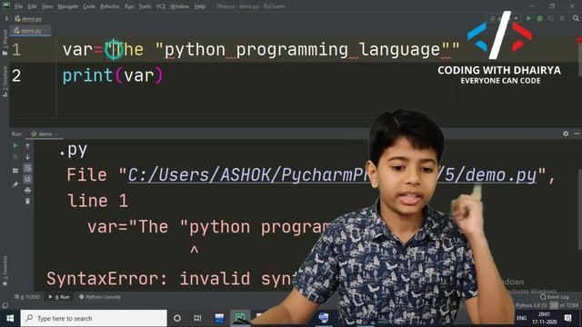 Strings in Python | # 6 Python Tutorial | Python Programming Tutorial for Beginners | [Full Course] смотреть онлайн