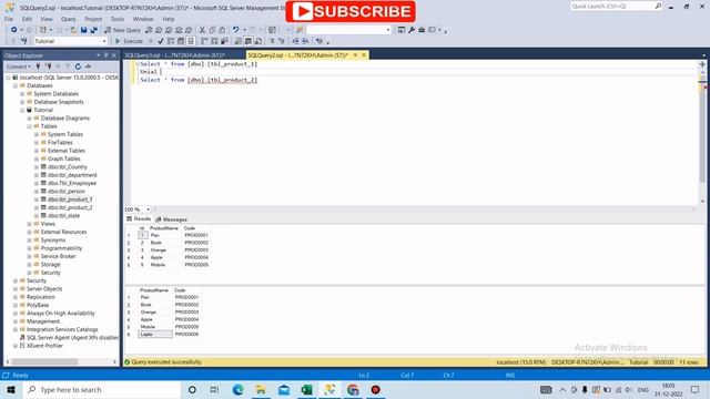 Union All vs Union In SQL Server | SQL Interview Question смотреть онлайн