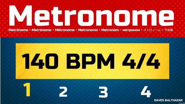140 BPM METRONOME - METRÔNOMO 140 BPM 4/4 смотреть онлайн