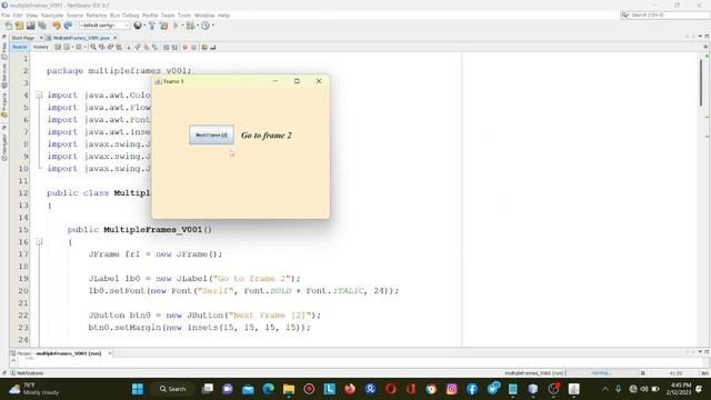 Java Swing Multiple frames смотреть онлайн