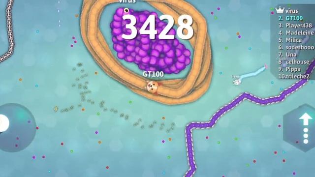 Snake Game | Snake.io Score upto 11000 Points | Most Tasty and Delicious Snake in Snake.io #Gamepla смотреть онлайн