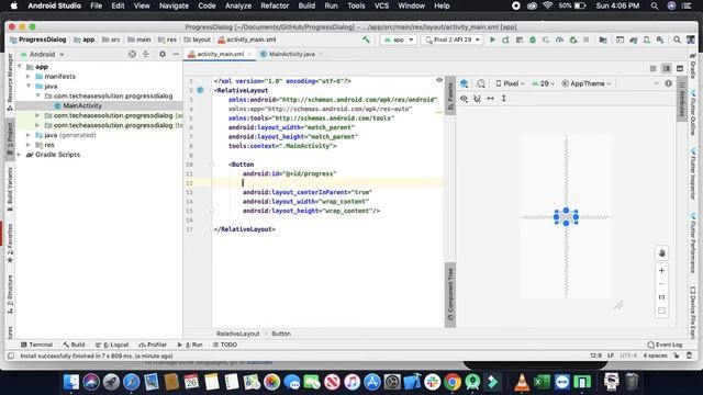 How to create a Progress Dialog in android studio in Hindi/Urdu || Android Studio Tutorial 2020 смотреть онлайн
