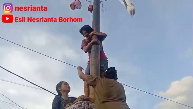 WOW.. SEMANGAT 45 EMAK2 IKUT PANJAT PINANG HUT KE-77 смотреть онлайн