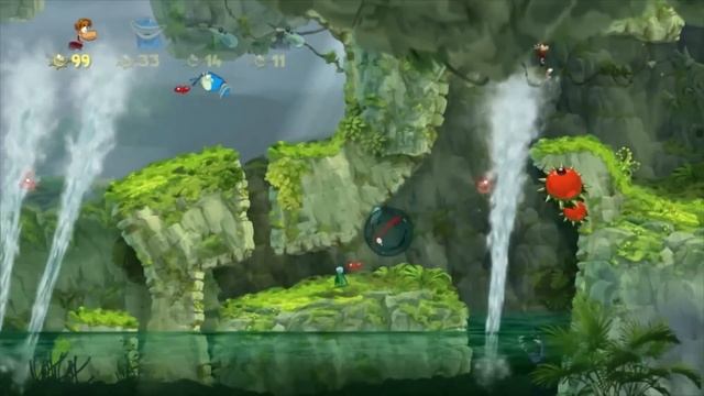 Rayman Origins (4 Player Co-op) Let's Play [Part 1] - "Swingin' From Beards" смотреть онлайн