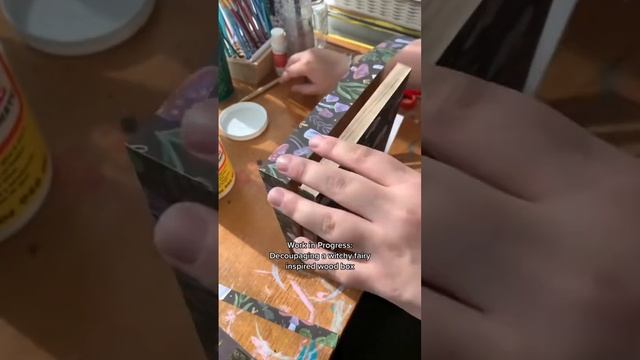 Decoupage Witchy Wooden Box - DIY Crafts