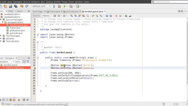 BorderLayout смотреть онлайн