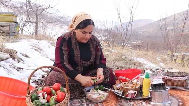 The easy recipe for all kinds of kebabs(sour,vegetables,saffron)the lifestyle of rural women in Ira смотреть онлайн