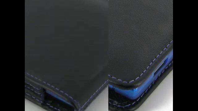 PDair BlackBerry Passport in Cover Vertical Pouch + Clip (Black/Purple Stitch) смотреть онлайн