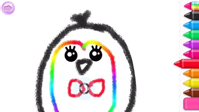 Pinguin Drawing | Magic Animation Draw | Learning Draw смотреть онлайн