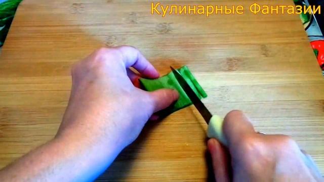 Креативное украшение из огурца за пару минут! Карвинг овощей