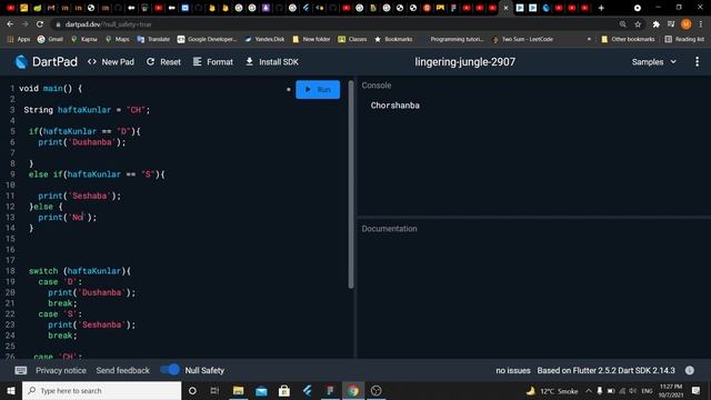flutter dart foundation switch case break o'zbek tilida смотреть онлайн