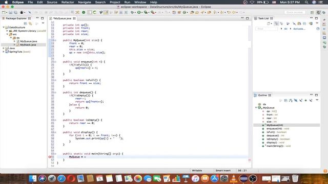 Java Data structure part 2. queue demo смотреть онлайн