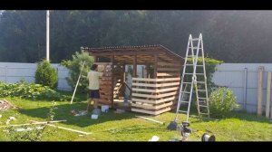 Отличная идея. Домик для дров. Дровяник