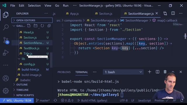 CUSTOM REACT STATIC SITE GENERATOR (Live Coding) [Part 2] | JavaScript | NodeJS смотреть онлайн