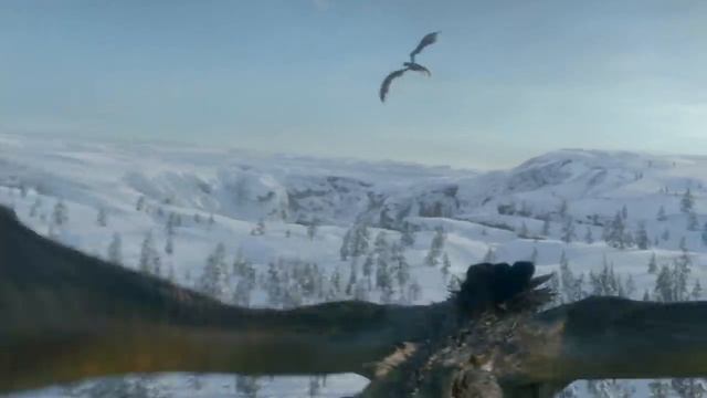 Jon Snow rides a dragon | Game of Thrones Season 8 смотреть онлайн