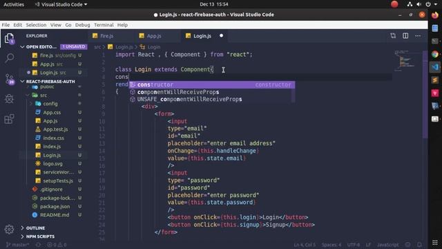 React firebase authentication | Login Signup using React Firebase [Source code] - step by step 100% смотреть онлайн