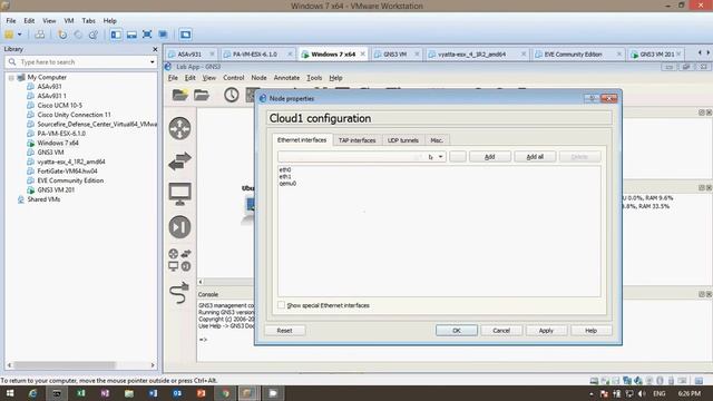 GNS3 2.0.1 Ubuntu Docker Container смотреть онлайн