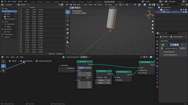 Le Node Curve Line | | Apprendre Geometry Nodes Blender 3D смотреть онлайн