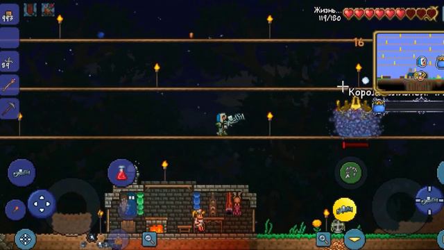 [Terraria] Король слизней и Глаз ктулху смотреть онлайн