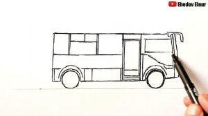 Как нарисовать Автобус ПАЗ Вектор NEXT