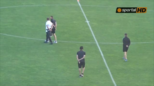 Лудогорци първи опитаха терена на ''Герена'' преди дербито смотреть онлайн