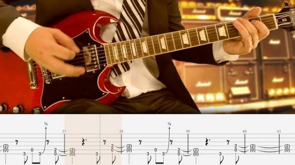 T.N.T. - AC_DC (Табулатура) Guitar Tutorial TABS