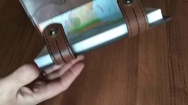 Видеообзор кожаный блокнот в наличии коричневый из натуральной кожи в подарок блокнот смотреть онлайн