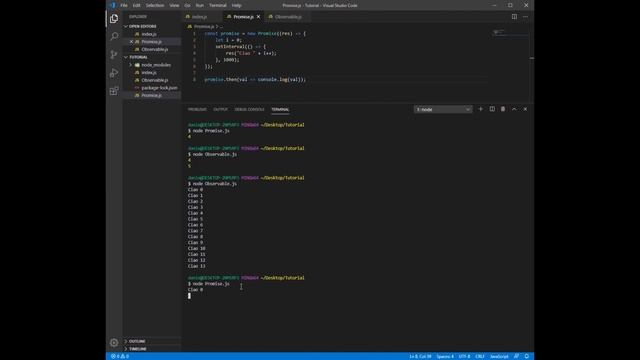 Tutorial ITA - Observable VS Promise con Node.js смотреть онлайн