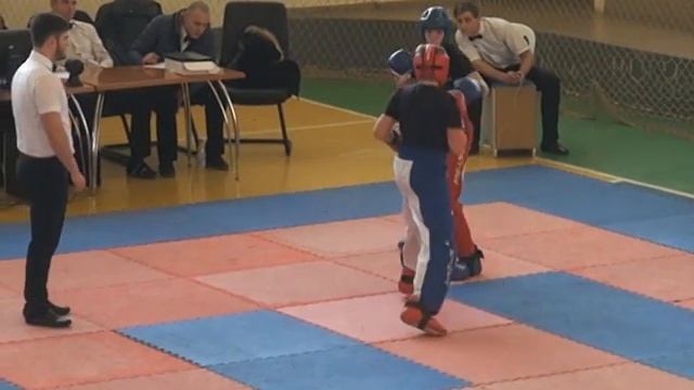 Ноздрин Виталий - Костин Евгений 3.2 ЛАЙТ 30.01.16 Чемпионат Крымского Федерального округа по кикбо