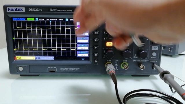 DSO2C10 осциллограф Hantek обзор функциональности смотреть онлайн