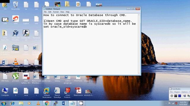 How to connect Oracle Database through CMD смотреть онлайн