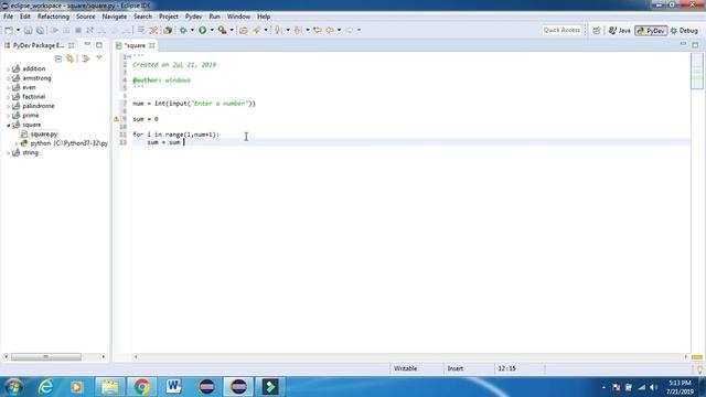 Python Program for Sum of squares of first n natural numbers смотреть онлайн