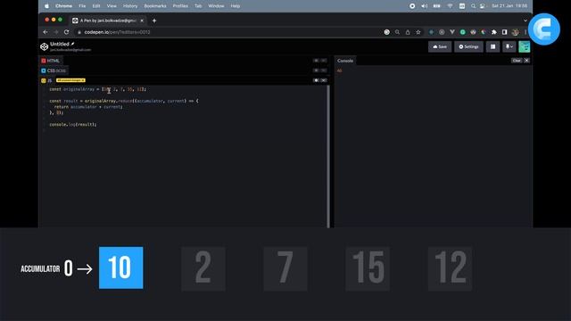 Reduce method in JavaScript - explained in just 2 minutes смотреть онлайн