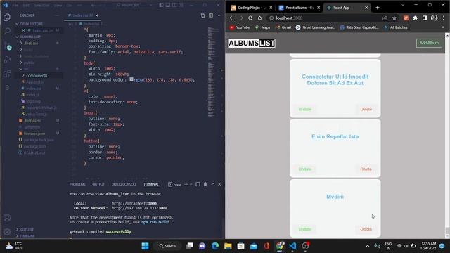 Albums-list React app смотреть онлайн