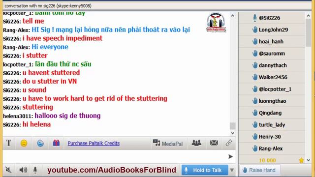 Vol.209 - English Conversation on Paltalk to Kenny N - Track 2081 смотреть онлайн