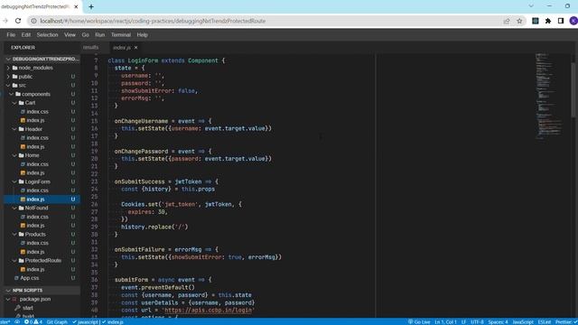 CODING PRACTICE 31 | DEBUGGING NXT TRENDZ PROTECTED ROUTE | REACT JS | CCBP 4.O | CCBP смотреть онлайн