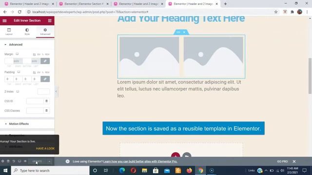 Elementor Section Templates: Creating Reusable Sections with Template Manager | Free Version смотреть онлайн