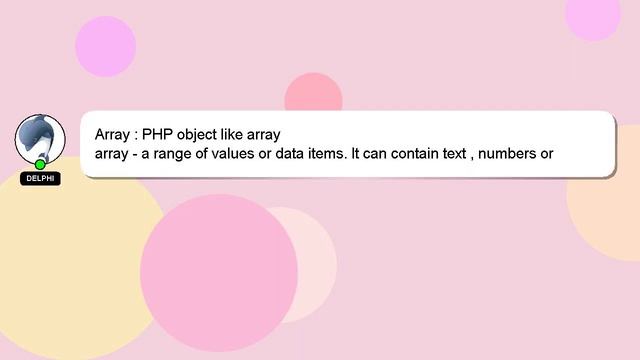 Array : PHP object like array смотреть онлайн