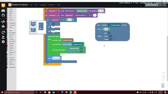 How to Make Member & Server Info Commands With Scratch For Discord смотреть онлайн