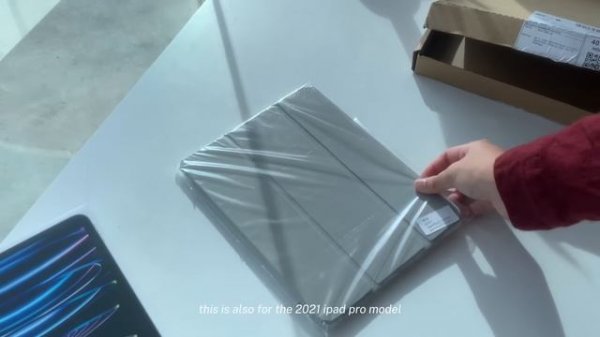 ipad pro 11” M2 chip 2022 (silver) unboxing ? ft. acessories MY ☁️?