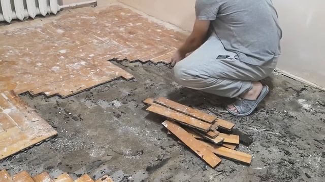 Как снять паркет в хрущевке смотреть онлайн