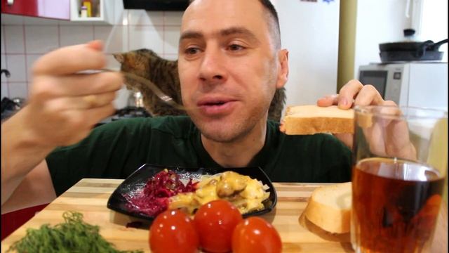 МУКБАНГ|КАРТОФЕЛЬ ПО-ФРАНЦУЗСКИ, СОЛЕНЬЯ|MUKBANG|REAL SOUNDS|not ASMR|Eating Show|먹방