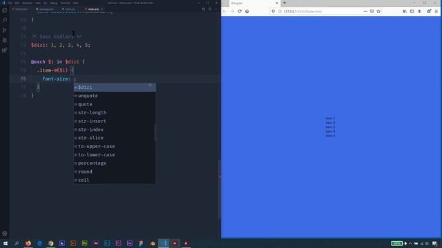 #SASS DERSLERİ - 14 (Each Döngüsü) смотреть онлайн