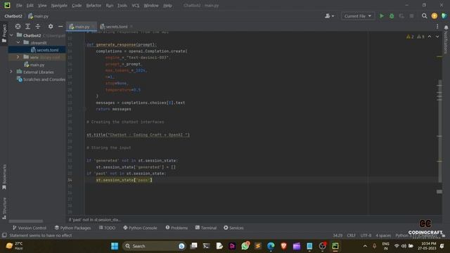 Building Powerful Chatbots in Python Using Streamlit and OpenAI смотреть онлайн